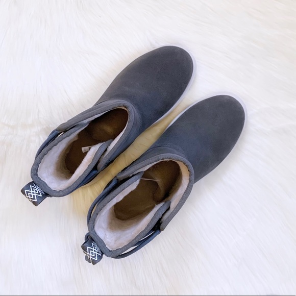 UGG Women’s Classic Boom Ankle Boot In Charcoal - Picture 2 of 9